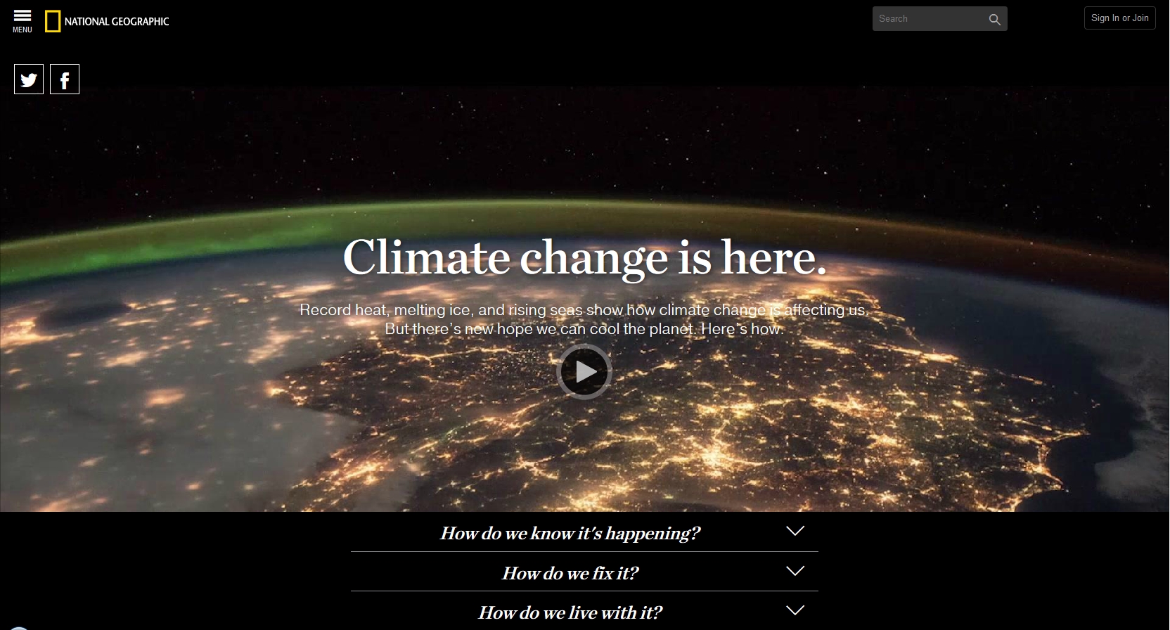 National Geography: Climate Change