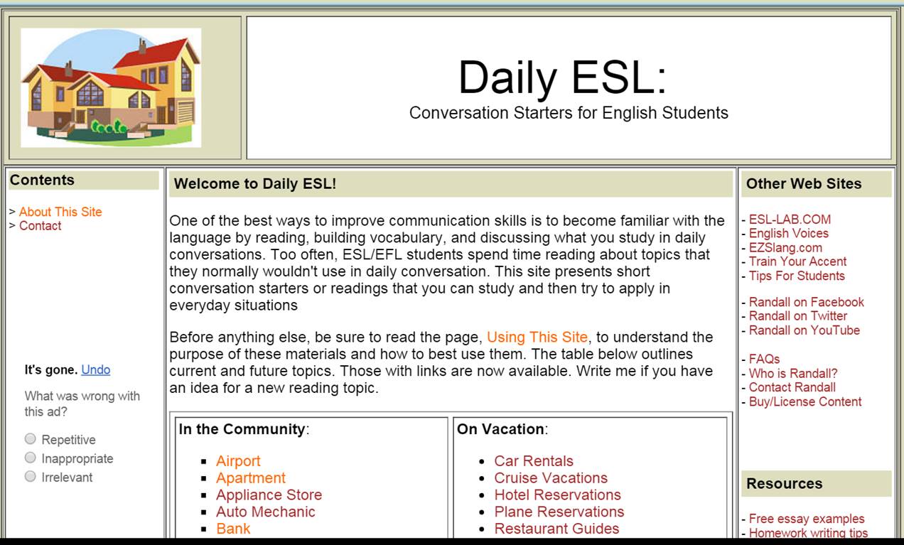 Daily ESL: Conversation Starters for English Students