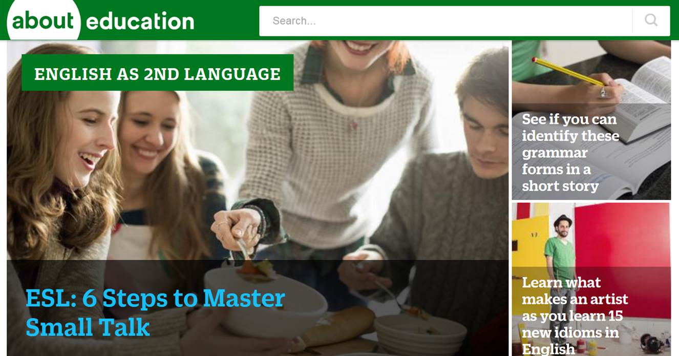 ESL at About.com: Learn English as a Second Language