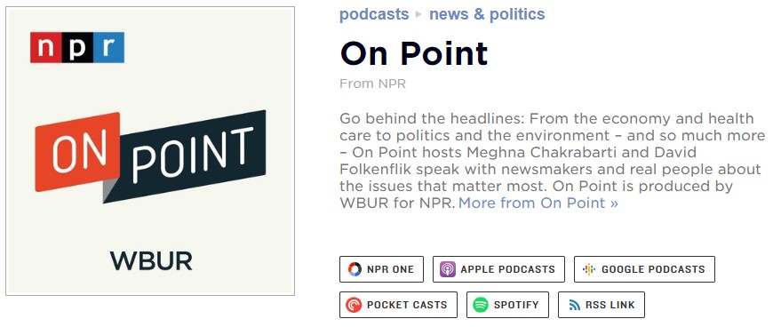 NPR: On Point